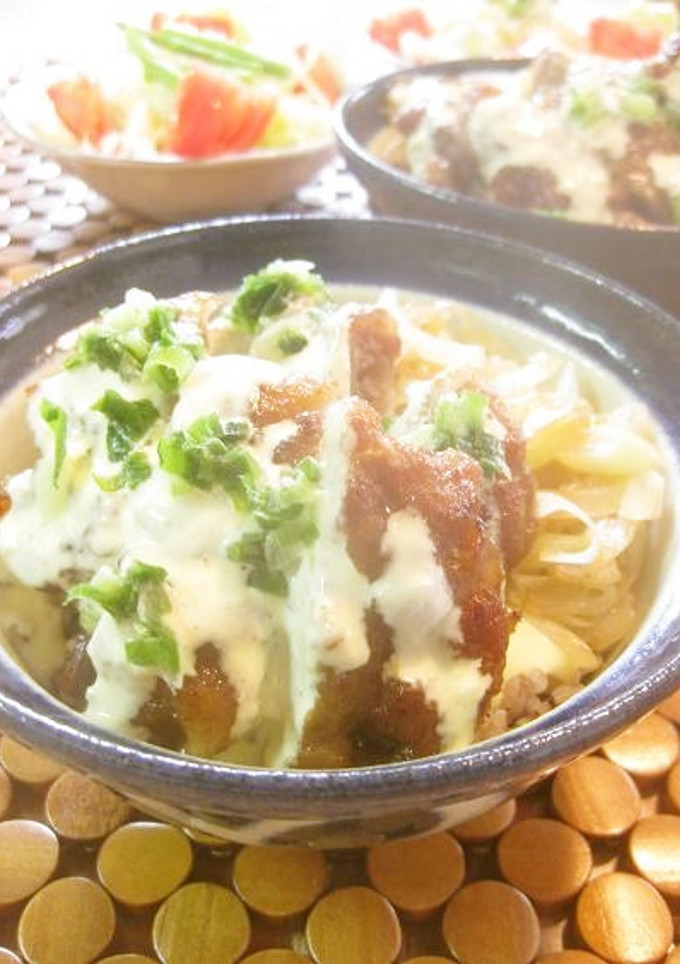 オッサンの竜田揚げ風マヨガリ豚丼-レシピのメイン写真
