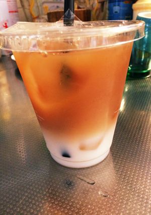 カフェ気分☆二層アイスミルクティー-レシピのメイン写真