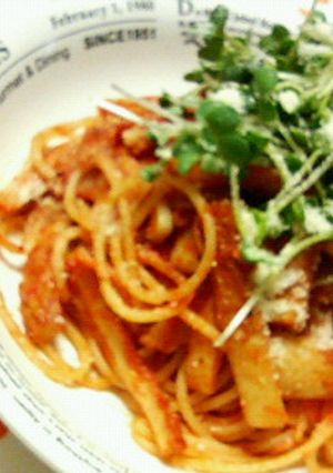 大葉にんにく醤油で☆こくまろトマトパスタ-レシピのメイン写真