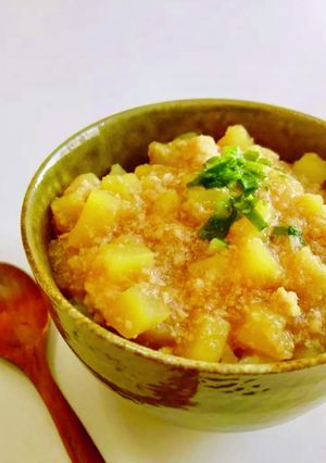 とろとろ~♡さつま芋のおろしあんかけご飯-レシピのメイン写真