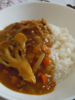 ヘルシー舞茸と挽肉のカレー-レシピのメイン写真