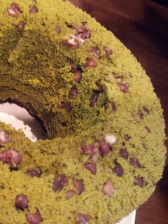 ふわふわ♪抹茶小豆シフォンケーキ☆-レシピのメイン写真
