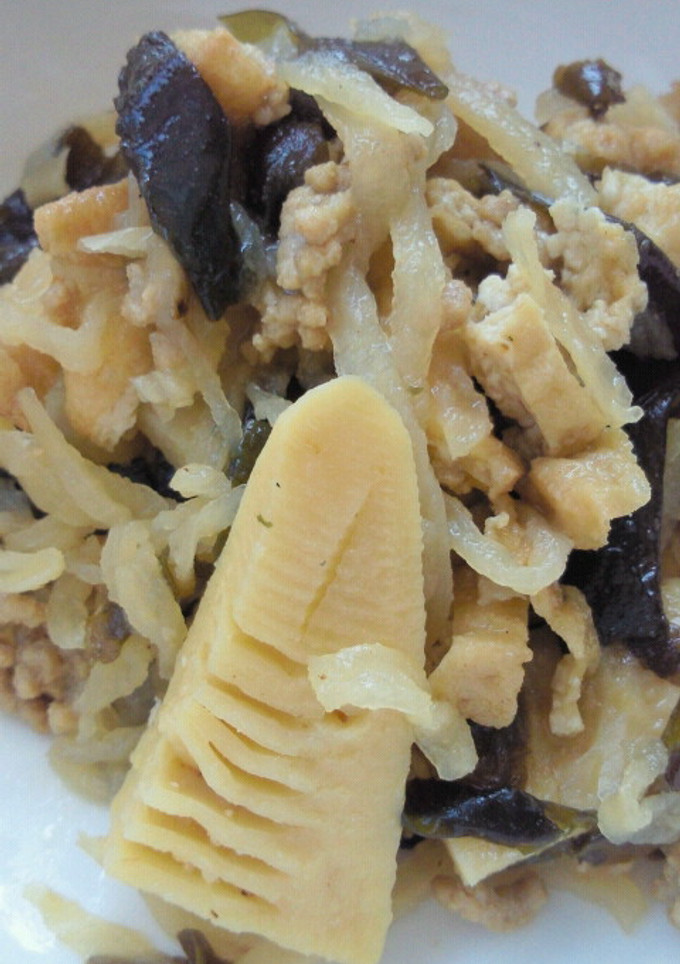 切り干し大根とわかめの煮物-レシピのメイン写真