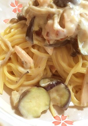 簡単♪スモークチキンの牛乳クリームパスタ-レシピのメイン写真