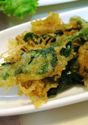 つるむらさきのカレー粉揚げ-レシピのメイン写真