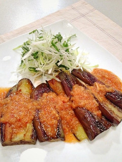 茄子のステーキ味噌ソース-レシピのメイン写真