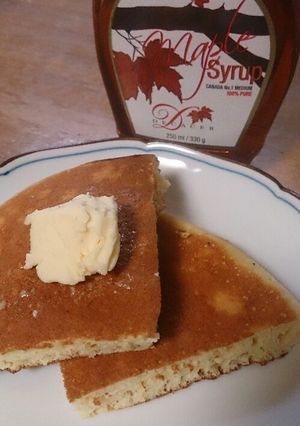 ふわふわメレンゲホットケーキ-レシピのメイン写真