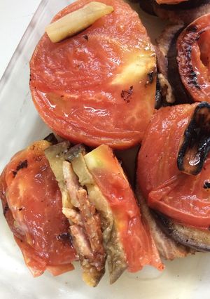 なすベートマト重ね焼き-レシピのメイン写真