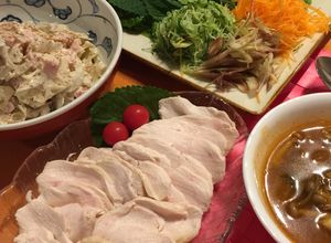 鶏ポッサム☆ゆで鶏胸肉でダイエットにも-レシピのメイン写真