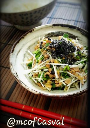 黒ごまカイワレひきわり納豆♪-レシピのメイン写真