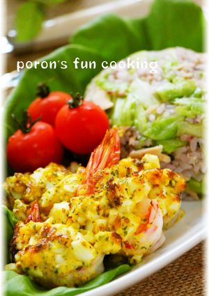 海老タルタルマヨ焼き＆キャベツナ雑穀ご飯-レシピのメイン写真