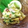アジの干物とナスのタイ風サラダ