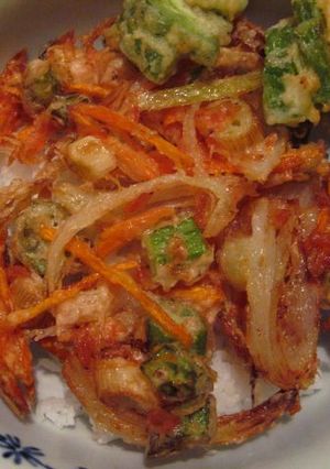 お店のような、大きなかき揚げ丼-レシピのメイン写真