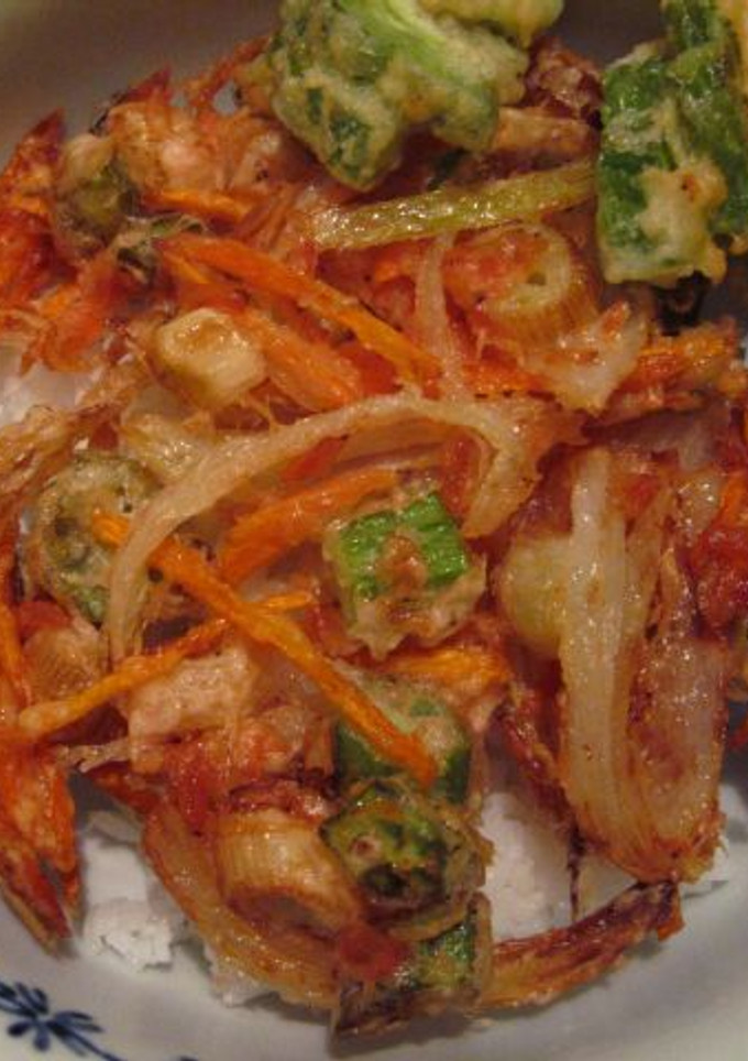 お店のような、大きなかき揚げ丼-レシピのメイン写真