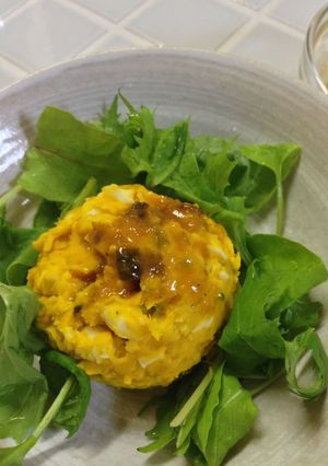 カボチャサラダ カレー風味-レシピのメイン写真