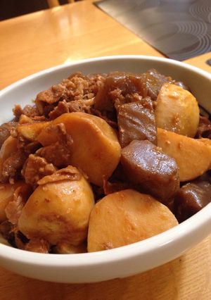 里芋とこんにゃくと豚肉のコチュジャン煮-レシピのメイン写真