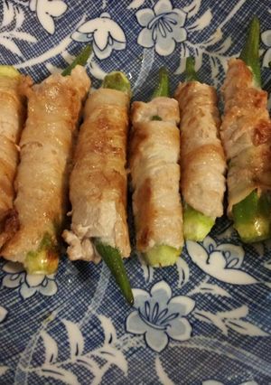 おくらの豚肉巻き-レシピのメイン写真