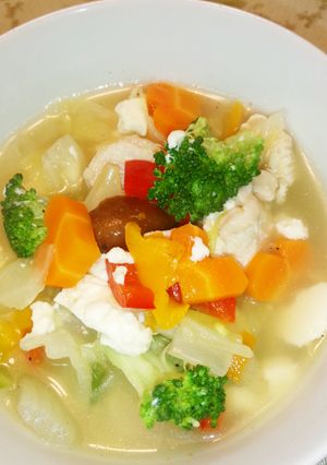 色とりどりな野菜スープ-レシピのメイン写真