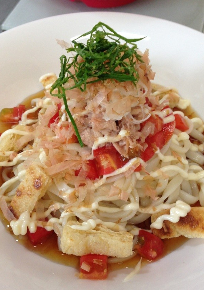 油揚げとツナの冷たいうどん-レシピのメイン写真