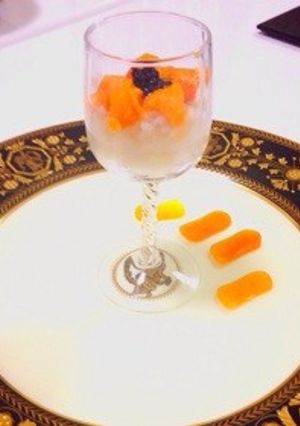 クリスタルに雲丹とキャビアを添えて-レシピのメイン写真