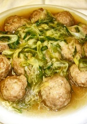 長葱＆肉団子のとろ～り煮-レシピのメイン写真