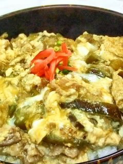 茄子の卵とじ丼-レシピのメイン写真