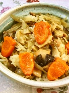 鶏ごぼうの炊き込みご飯-レシピのメイン写真