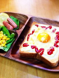 モーニングプレートエッグトースト-レシピのメイン写真