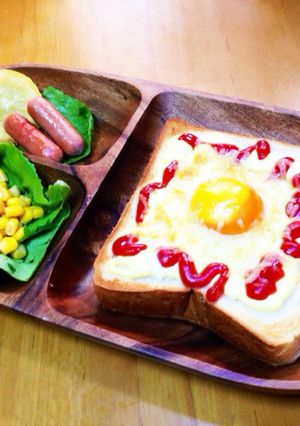 モーニングプレートエッグトースト-レシピのメイン写真