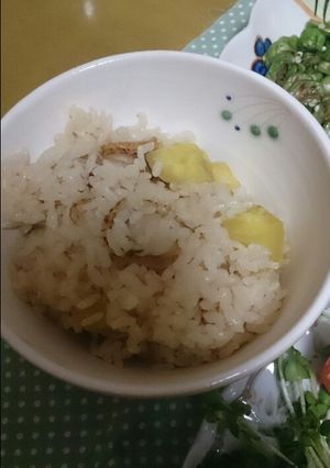 ヘビーほたてとさつまいものご飯-レシピのメイン写真