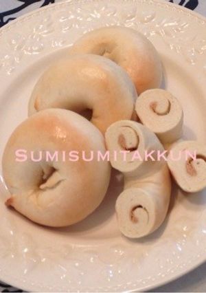 朝食に☆明太マヨ入りベーグル♪-レシピのメイン写真