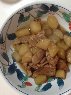 豚バラ大根 (甘辛くて美味しいですよ~)-レシピのメイン写真
