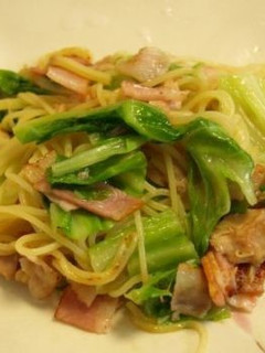 ベーコンとキャベツの和風パスタ-レシピのメイン写真