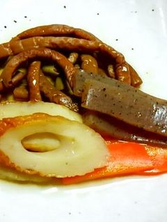 簡単☆ぜんまいと竹輪・こんにゃくの煮物♪-レシピのメイン写真