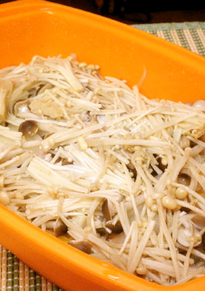 超簡単！きのこと魚のレンジ蒸し-レシピのメイン写真