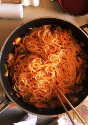 トマトスパゲティ-レシピのメイン写真