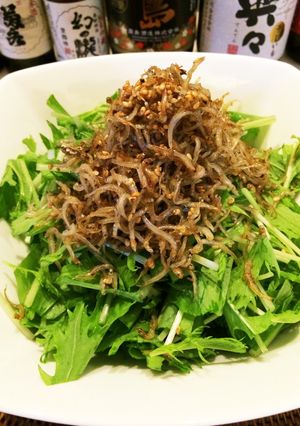 水菜シャキシャキじゃこサラダ-レシピのメイン写真