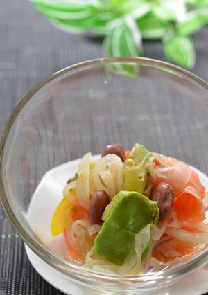 デパ地下風、野菜たっぷりサーモンのマリネ-レシピのメイン写真