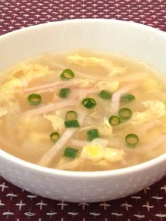 ハムと白菜の中華風スープ-レシピのメイン写真