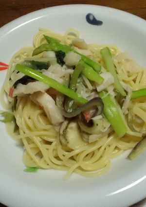 ミルキーホエイとホタテのあっさりパスタ-レシピのメイン写真