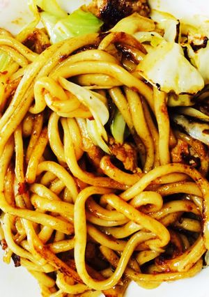 簡単おいしい焼きうどん(´ ꒳ ` )ﾉ-レシピのメイン写真