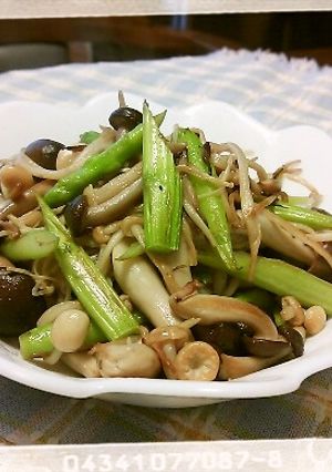 きのことアスパラのバター醤油炒め-レシピのメイン写真