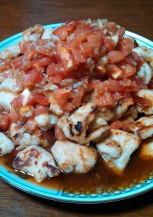 鶏ムネ肉とトマトのマリネ-レシピのメイン写真