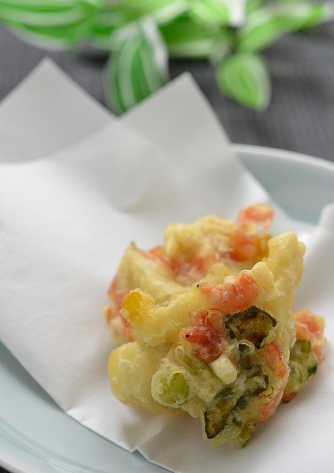 海老とじゃがいもとお豆のかき揚げ-レシピのメイン写真