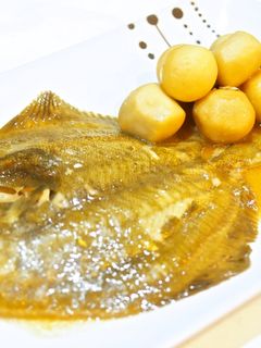 カレイと里芋の煮付け レモン風味で-レシピのメイン写真
