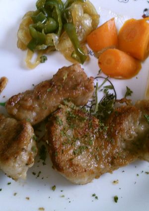 レストランの 豚肉のソテー オリーブ油で-レシピのメイン写真