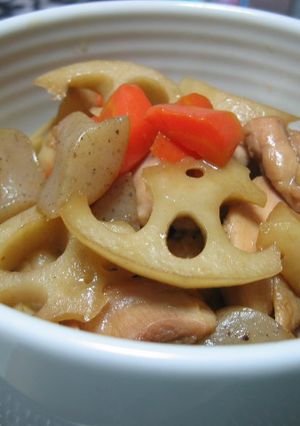 ☆★れんこんと鶏肉の炒め煮★☆-レシピのメイン写真