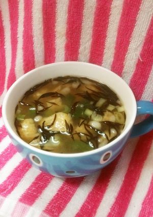 いつもの味噌汁にひじきプラス*^▽^-レシピのメイン写真