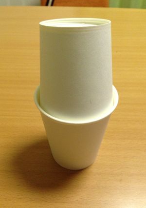 紙コップで大葉の保存-レシピのメイン写真