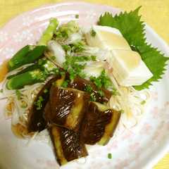 รูปของ 野菜たっぷり☆あんかけ素麺☆